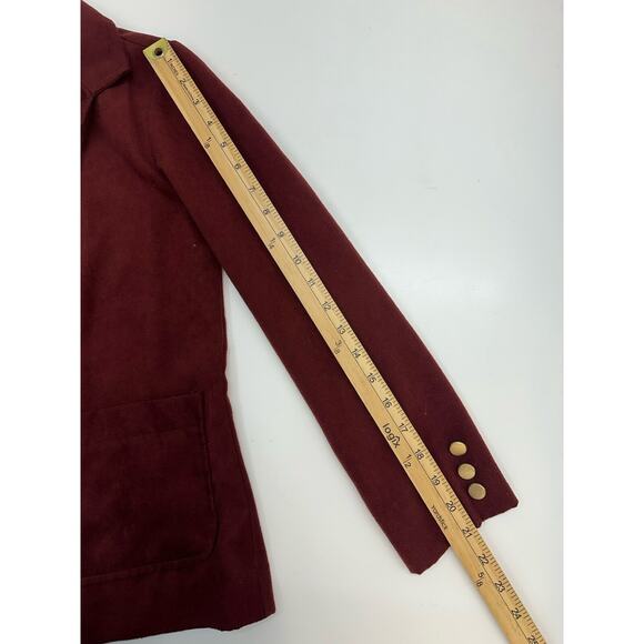Cadisport Womens Blazer Size 8 Petite Red Double Button Up Vintage - Picture 9 of 11